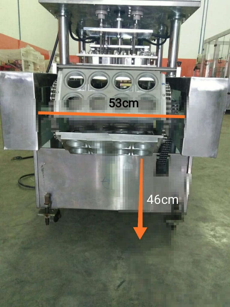 Automatic Cup Filling Sealing 4 Line Mekanik mesin amdk gelas 4 line